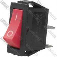 Переключатель Daier KCD3-101, ON-OFF, 2pin, 15A 250V, красный