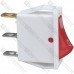 Переключатель Daier KCD3-101N RD, белый корпус
