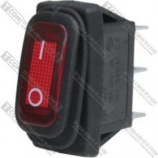 Переключатель Daier KCD3-102W RD