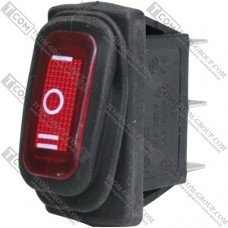 Переключатель Daier KCD3-103W RD