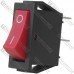 Переключатель Daier KCD3-111, OFF-(ON), 2pin, 15A 250V, красный