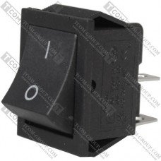 Переключатель Daier KCD2-201, ON-OFF, 4pin, 15A 250V, чёрный