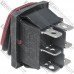 Переключатель Daier KCD2-202NW, с подсветкой, влагозащищённый, ON-ON, 6pin, 15A 250V, красный