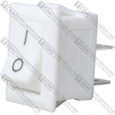 Переключатель малый Daier KCD5-101, ON-OFF, 2pin, 3A 250V, белый