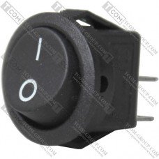Переключатель малый Daier KCD5-2-101, ON-OFF, 2pin, 3A 250V, чёрный