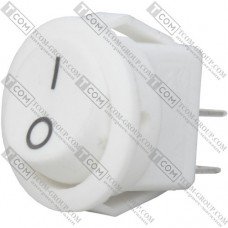 Переключатель малый Daier KCD5-2-101, ON-OFF, 2pin, 3A 250V, белый