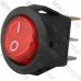 Переключатель малый Daier KCD5-2-101N, с подсветкой, ON-OFF, 3pin, 3A 250V, красный