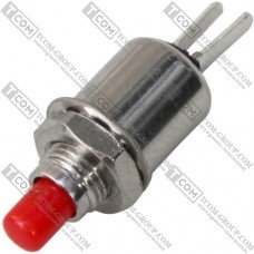 Кнопка Daier DS-402 RD, OFF-(ON), 2pin, 0.5A 125V, красная