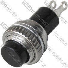 Кнопка Daier DS-314 BK, OFF-(ON), 2pin, 0.5A 250VAC, чёрный