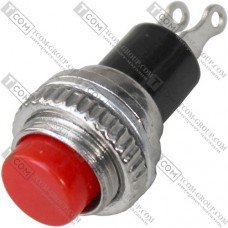 Кнопка Daier DS-314 RD, OFF-(ON), 2pin, 0.5A 250VAC, красный