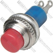Кнопка Daier DS-315 RD, ON-(OFF), 2pin, 0.5A 250VAC, красный