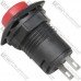 Кнопка Daier DS-225, OFF-(ON), 2pin, 1A 250V, красная