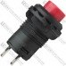 Кнопка Daier DS-227 RD, OFF-(ON), 2pin, 1A 250V, красная