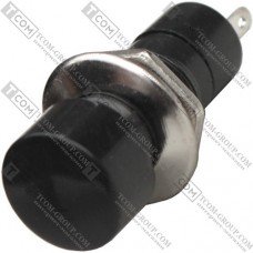 Кнопка Daier PBS-16A, OFF-ON, 2pin, 1A 250V, чёрная
