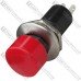 Кнопка Daier PBS-16B, OFF-(ON), 2 pin, 1A 250V, красная