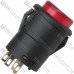 Кнопка Daier R16-503BD-K RD, OFF-(ON), с подсветкой, 4pin, 3A 250V, красная