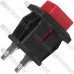 Кнопка Daier DS-430 RD, ON-(OFF), 2pin, 1A 250V