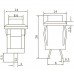 Кнопка Daier DS-430 RD, ON-(OFF), 2pin, 1A 250V