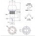 Кнопка Daier DS-451 BU, OFF-(ON), 2pin, 1A 250V, синяя