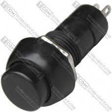 Кнопка Daier PBS-11B, OFF-(ON), 2pin, 1A 250V, чёрная