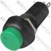 Кнопка Daier PBS-11A, OFF-ON, 2pin, 1A 250V, зелёная