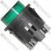 Кнопка Daier PS-18-16N-2, с подсветкой, ON-OFF, 4pin, 16A 250V, зелёная