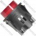 Кнопка Daier PS-18-16N-2, с подсветкой, ON-OFF, 4pin, 16A 250V, красная