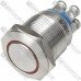 Кнопка антивандальная Daier GQ-19BS-10EM , с подсветкой, OFF-(ON), без фиксации, 4pin (под винт), 3A 250V, красная