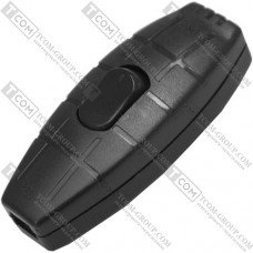 Переключатель шнуровой Daier KCD5-305, ON-OFF, 2A 250V/3A 125V, чёрный