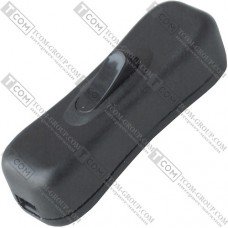 Переключатель шнуровой Daier KCD5-304, ON-OFF, 2A 250V, чёрный