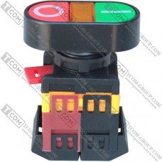 Кнопка Daier APBB-22N, з підсвічуванням, ON-OFF, без фіксації, 2pin, 3A 250V