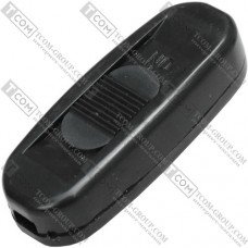 Переключатель шнуровой Daier KCD5-322, ON-OFF, 2A 250V/3A 125V, чёрный