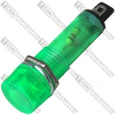 Светодиодный индикатор Daier XD10-3, диам.-10мм, 220V, зелёный, пластик