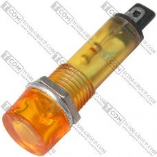 Светодиодный индикатор Daier XD10-3, диам.-10мм, 220V, жёлтый, пластик