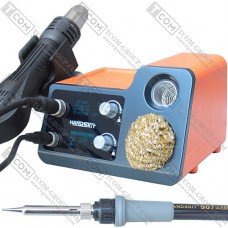 Паяльная станция 2в1 HandsKit 8245 (паяльник+фен), OLed дисплей, 220V