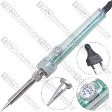 Паяльник 907H с терморегулятором, 100W, 300-600°C, прозрачный