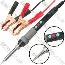 Паяльник HandsKit 919 c регулятором температуры и LCD дисплеем 12-24V, 36-72W, с питанием от аккумулятора