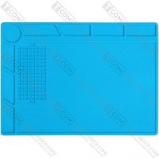 Коврик для пайки Mechanik V43, 350х250мм, силиконовый термостойкий, синий