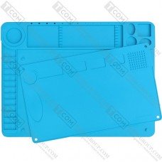 Коврик для пайки Mechanic V61, 480х360мм, силиконовый термостойкий, синий