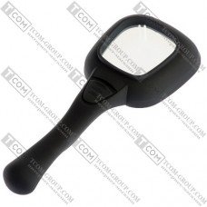 Лупа ручная MG600558 круглая с LED и UV подсветкой, 3X, диам-65мм