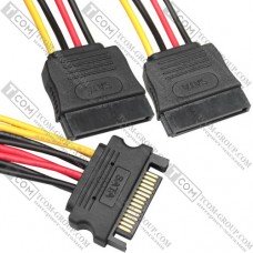 Кабель для відеокарт (SATA - 2x SATA), 15см