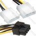 Кабель для відеокарт (8pin - 2x PCI-E (Molex)), 15см