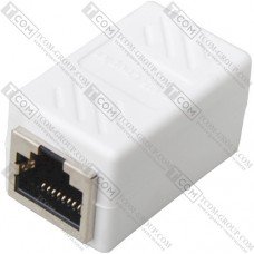 З'єднувач крученої пари 1 гніздо - 1 гніздо (RJ-45), білий