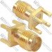 Гнездо SMA на плату, латунь