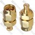 Переходник штекер SMA - штекер MCX, латунь, gold