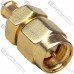 Перехідник штекер SMA - штекер MCX, латунь, gold