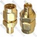Переходник штекер SMA - гнездо MCX, латунь, gold