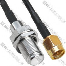 Пигтейл SMA (штекер SMA - гнездо F), 20cм