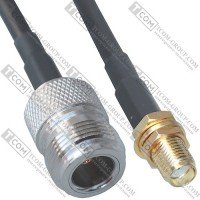 Пигтейл гнездо SMA (Female) - гнездо N (Female), 20см