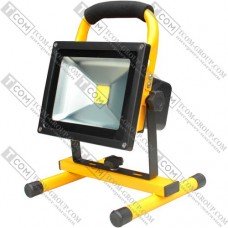 Прожектор аккумуляторный светодиодный (COB), переносной, 20W, 3.7V, 4000mAh, IP65